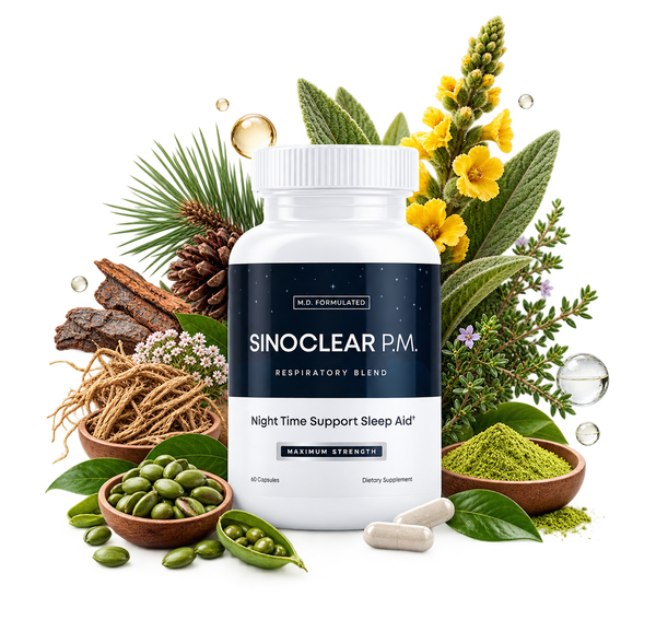 SinoClear PM Lung Detox & Sinus Pressure Relief Supplement