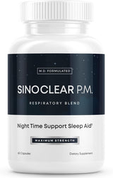 SinoClear PM Lung Detox & Sinus Pressure Relief Supplement 60 caps