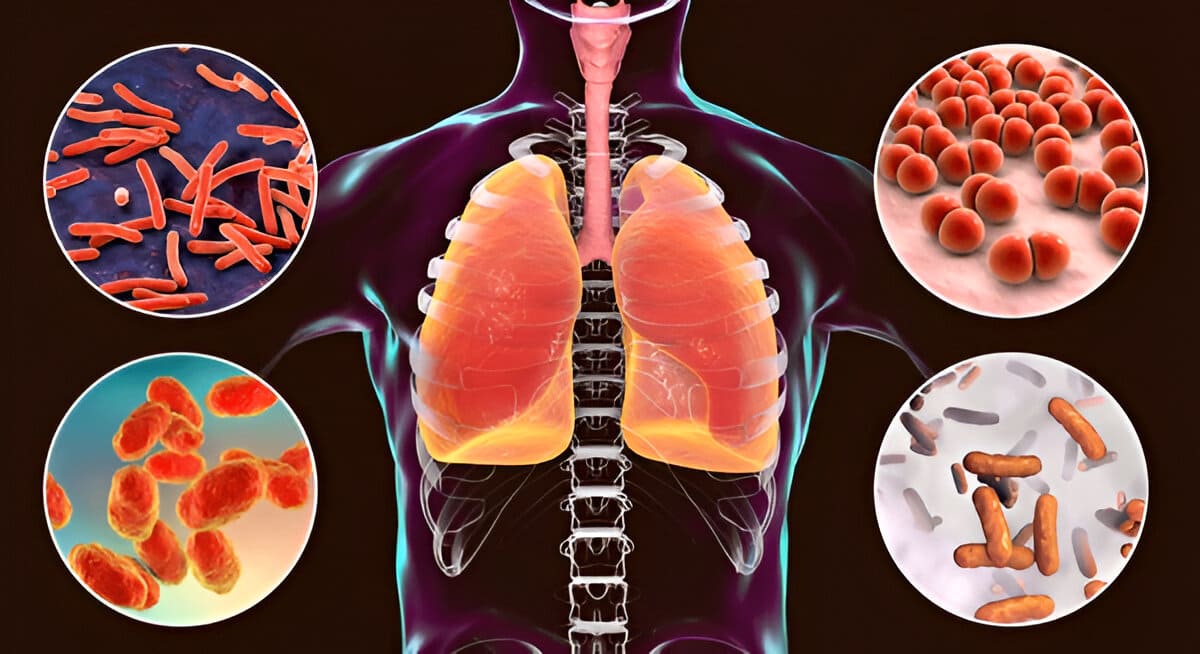 Illustration of the respiratory system