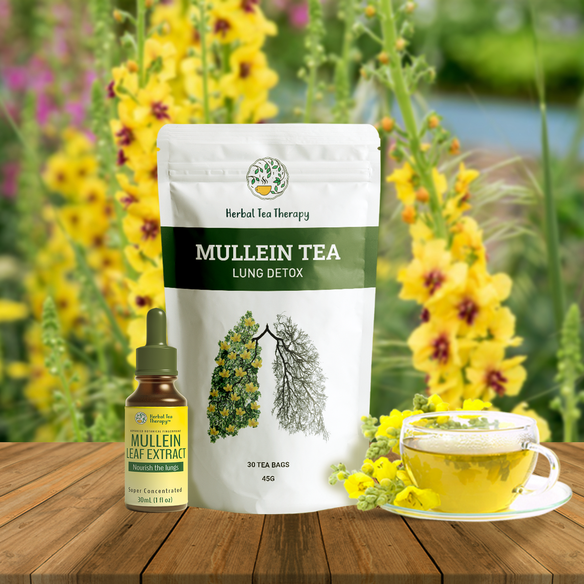 Mullein Extract And Mullein Tea Lung Detox