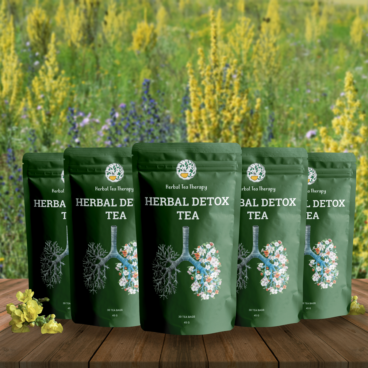 Herbal Detox Tea - Try 3 Packs + Get 2 FREE!